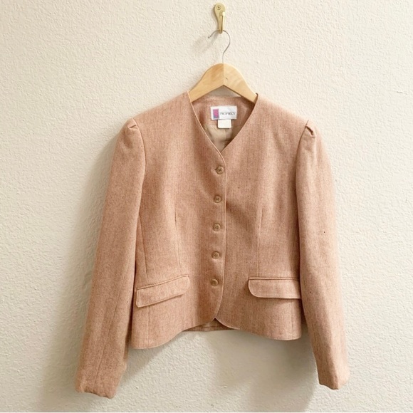 Vintage Wool Button Front Jacket - Picture 6 of 15